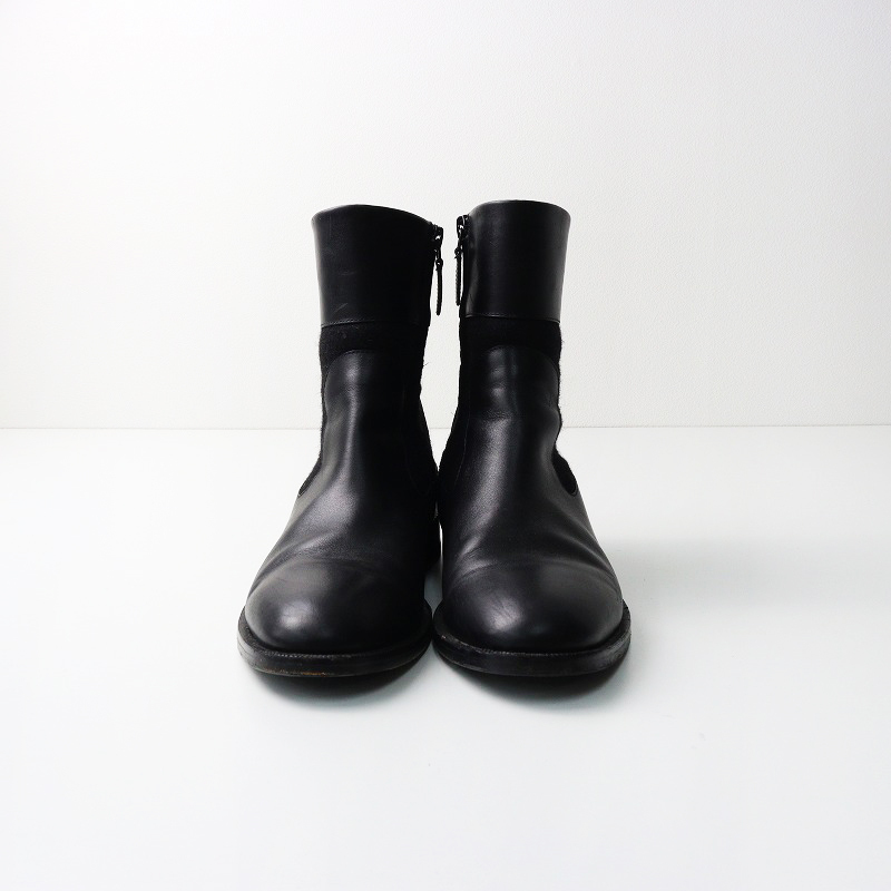  Nicola период Balenciaga BALENCIAGA шерсть переключение re жа цай do Zip ботинки 36.5/ черный примерно 24cm степень [2400014369649]