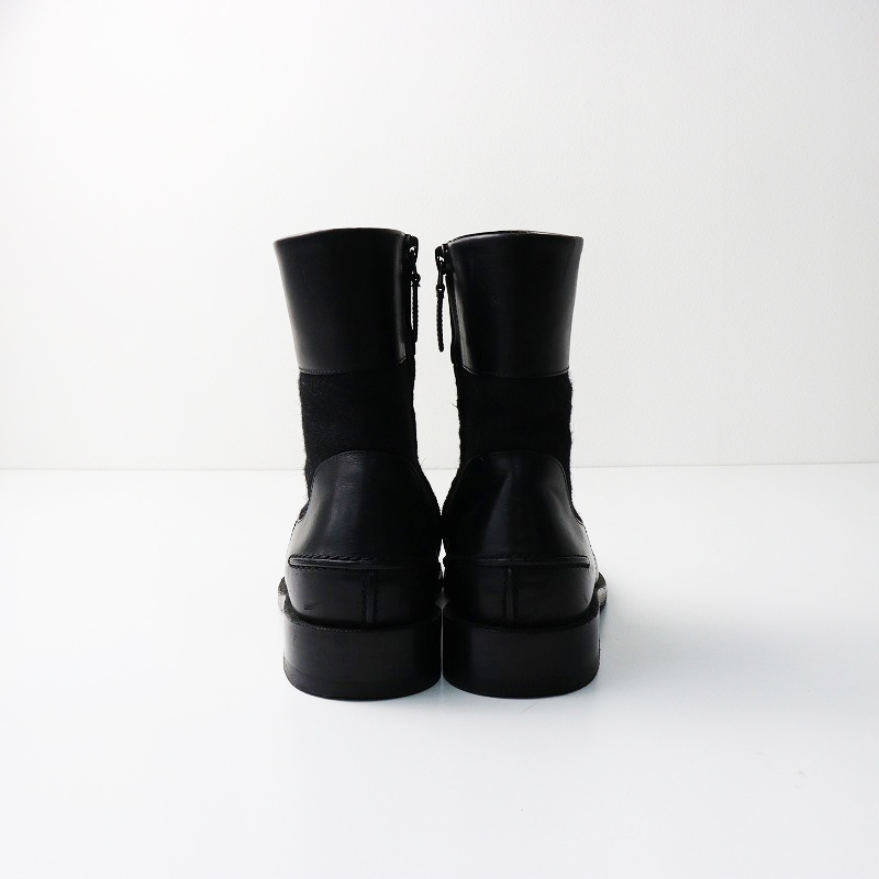  Nicola период Balenciaga BALENCIAGA шерсть переключение re жа цай do Zip ботинки 36.5/ черный примерно 24cm степень [2400014369649]
