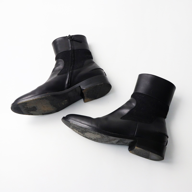  Nicola период Balenciaga BALENCIAGA шерсть переключение re жа цай do Zip ботинки 36.5/ черный примерно 24cm степень [2400014369649]