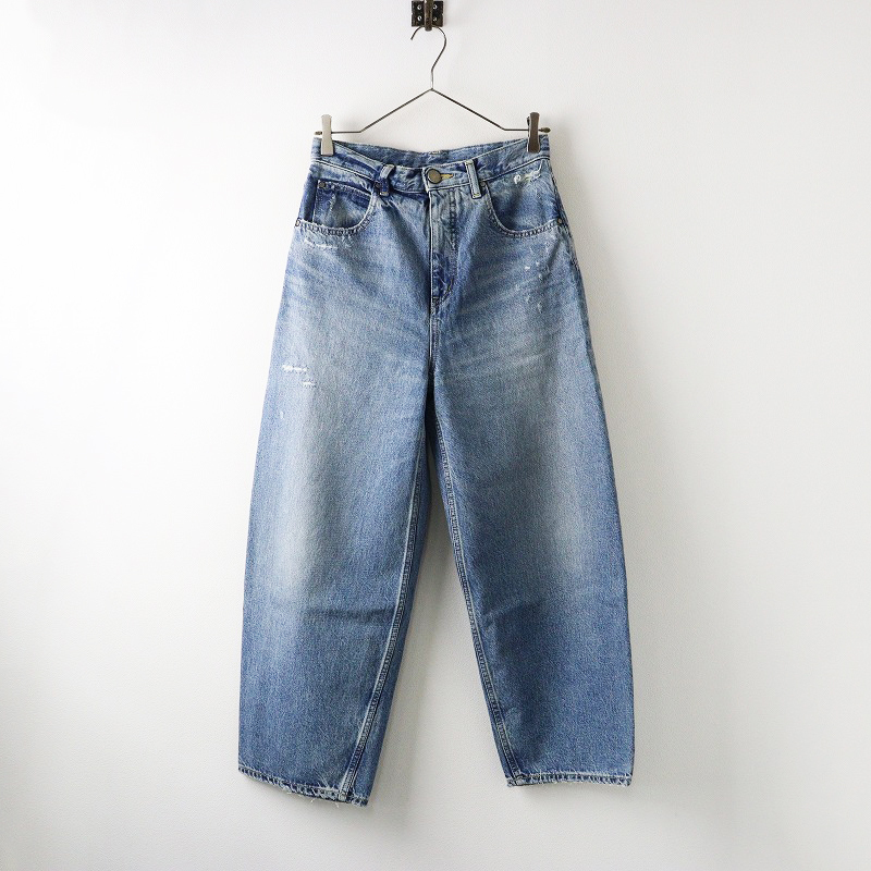 2023AW ブラックバイマウジー BLACK BY MOUSSY blkby jeans PUNA vintage denim プナビンテージデニムパンツ 25/ブルー【2400014386615】
