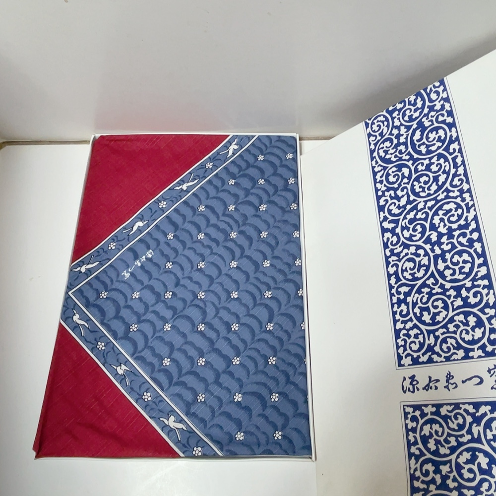 送料無料 即決 未使用品 源右衛門窯 大判 風呂敷 約105cm 花 鳥 送料無料 即決 未使用品 源右衛門窯 大判 風呂敷 約105cm 花 鳥