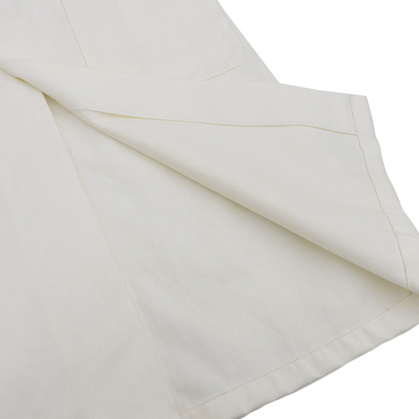 コムデギャルソン COMME des GARCONS molinel バックロゴ ショップコート メンズ 白 ホワイト sizeM コットン100% IQ-J002 Y03450
