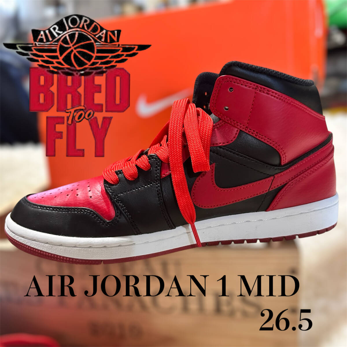 エアジョーダン 1 ミッド AIR JORDAN 1 MID BRED blackAJ1 エアジョーダン 1 ミッド AIR JORDAN 1 MID BRED blackAJ1