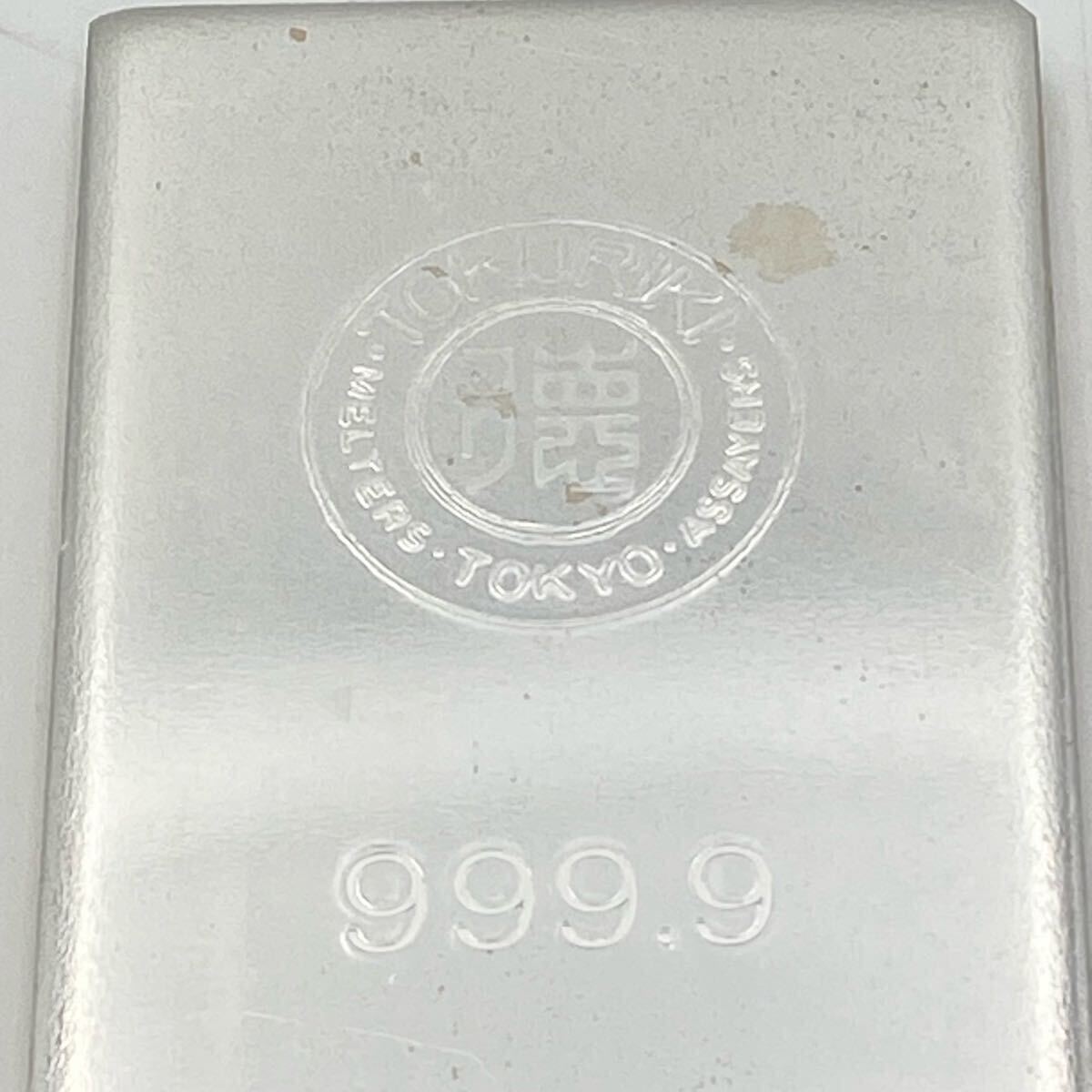 シルバーインゴット 徳力 1000g 1kg 純銀 9.999 銀 SILVER 地金 シルバーインゴット 徳力 1000g 1kg 純銀 9.999 銀 SILVER 地金