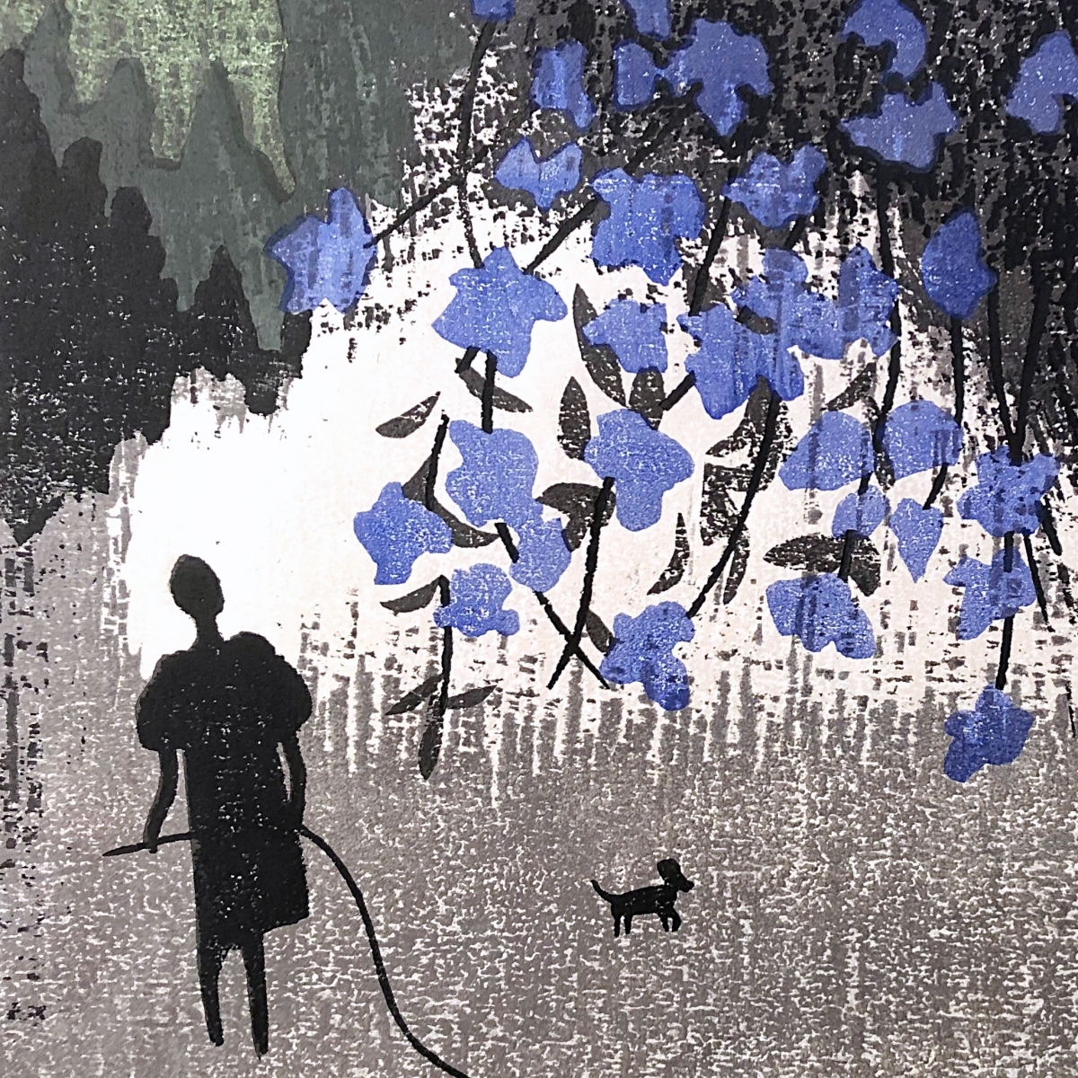 斎藤清 「GARDEN」 木版画 限定50部 12号 1969年 直筆サイン 斎藤清 「GARDEN」 木版画 限定50部 12号 1969年 直筆サイン