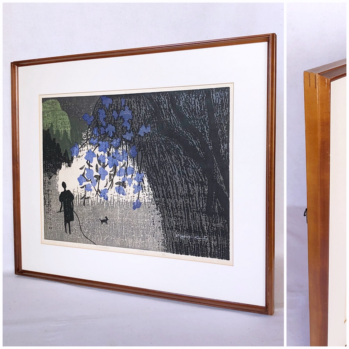斎藤清 「GARDEN」 木版画 限定50部 12号 1969年 直筆サイン 斎藤清 「GARDEN」 木版画 限定50部 12号 1969年 直筆サイン
