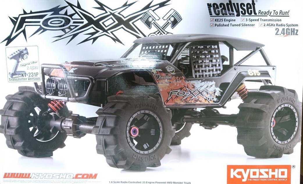 Yahoo!オークション - 1/8 エンジンラジコン 京商RC 4WD FO-XX Yahoo!オークション - 1/8 エンジンラジコン 京商RC 4WD FO-XX