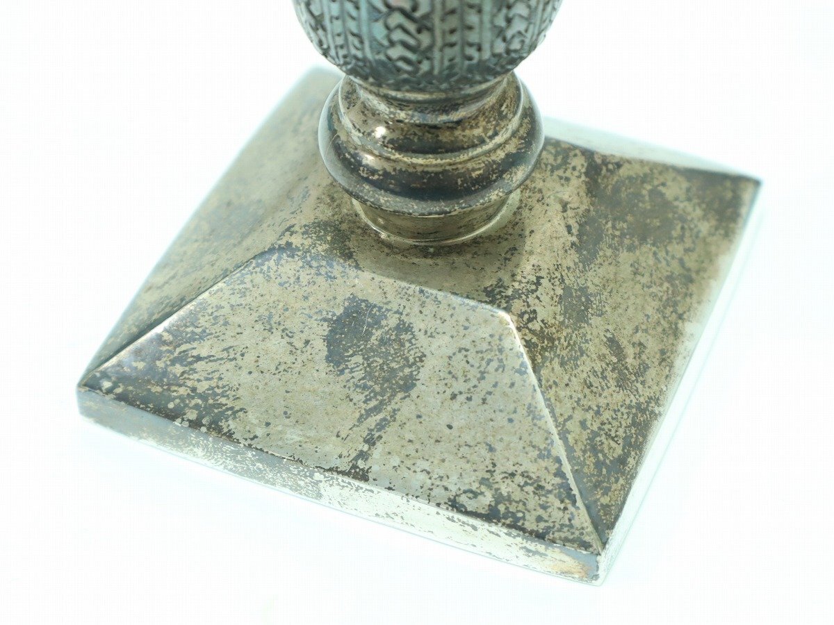1円スタート】STERLING 925 刻印 蝋燭台 キャンドルスタンド 1円スタート】STERLING 925 刻印 蝋燭台 キャンドルスタンド