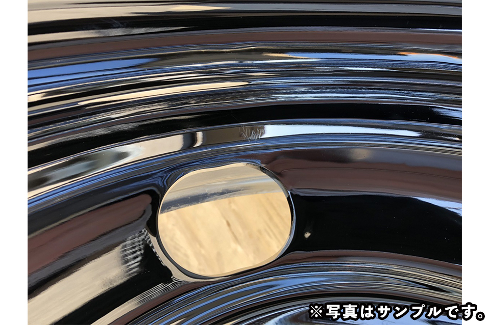 新品 訳あり メッキホイール 17.5×5.25 5穴 オフセット115 PCD203.2 リア用 B品 エルフ トラック 小型 2t 3t DOT-X