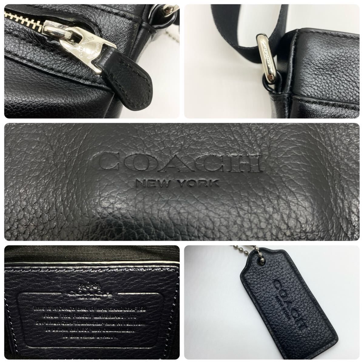 ◇極美品◇ コーチ coach 本革 レザー シボ革 ショルダーバッグ ◇極美品◇ コーチ coach 本革 レザー シボ革 ショルダーバッグ