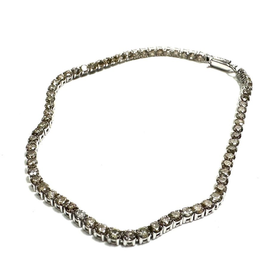 高級 K18WG Diamond 3 0ct Tennis Bracelet テニスブレスレット 高級 K18WG Diamond 3 0ct Tennis Bracelet テニスブレスレット