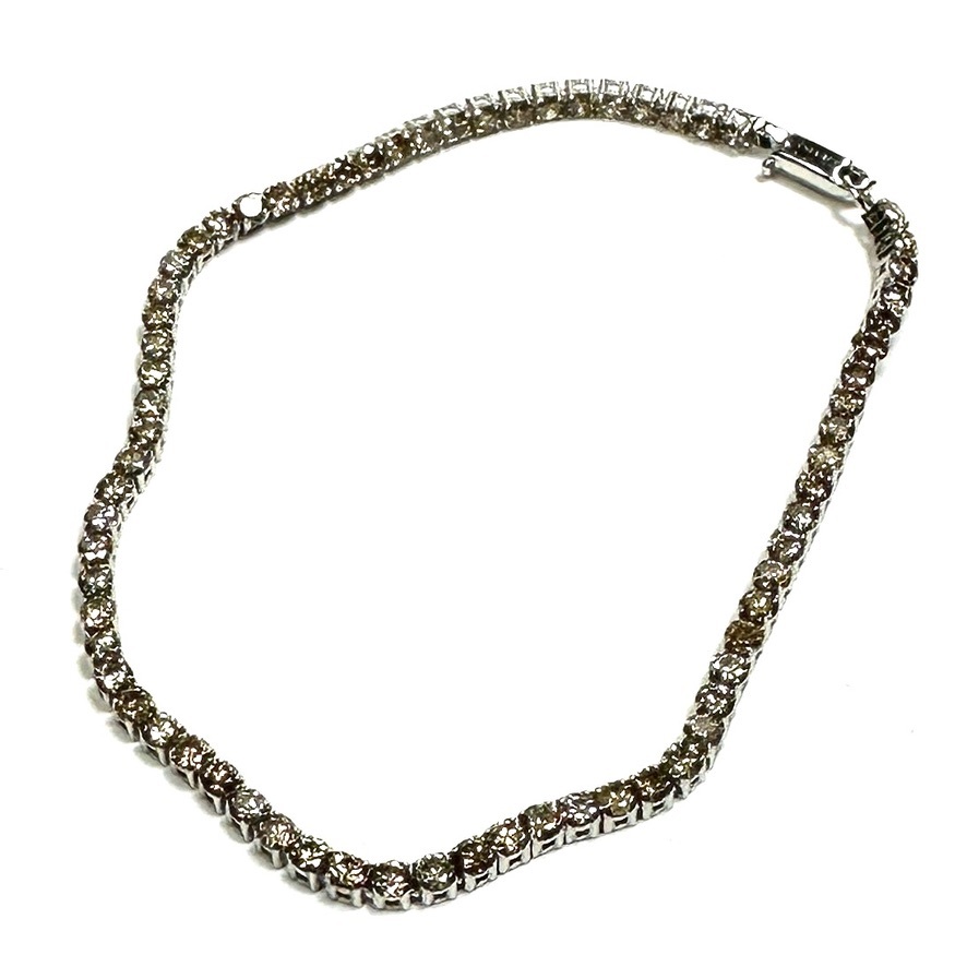 高級 K18WG Diamond 3 0ct Tennis Bracelet テニスブレスレット 高級 K18WG Diamond 3 0ct Tennis Bracelet テニスブレスレット