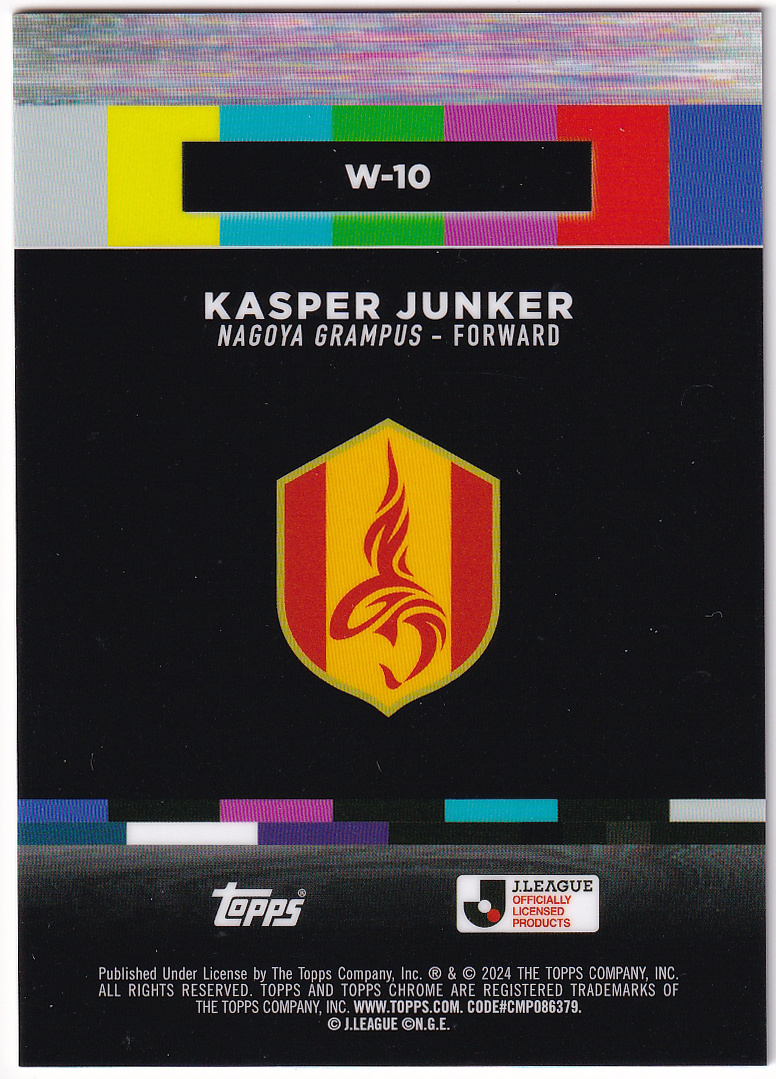 キャスパー ユンカー/名古屋グランパス】2024 Topps Jリーグ キャスパー ユンカー/名古屋グランパス】2024 Topps Jリーグ