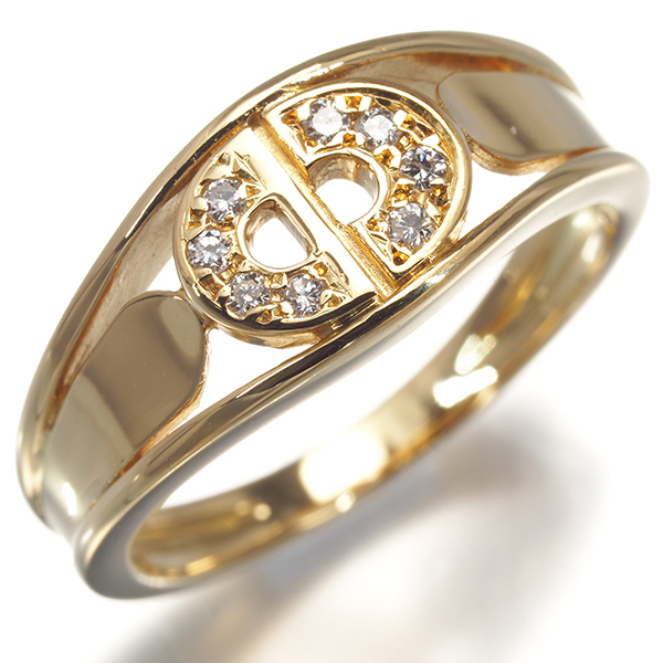 ディオール リング ダイヤ ダイヤモンド ロゴ 11號(hào) K18YG 指輪 BLJ/GENJ