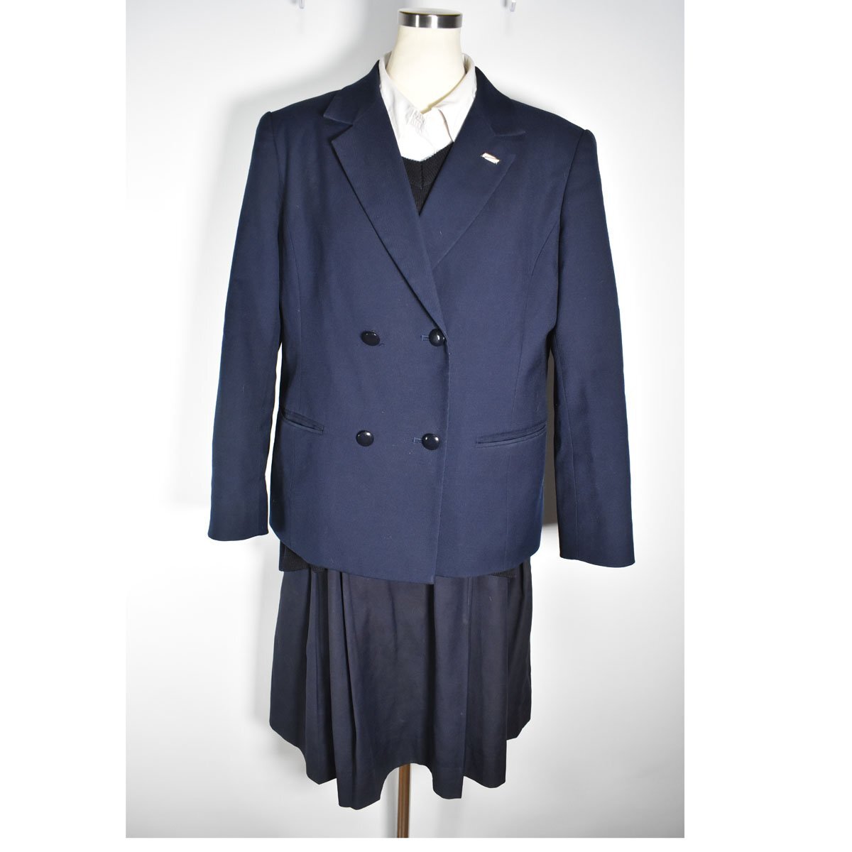 群馬県 勢多農林高校 女子 校章付 制服 9点 まとめて [県立 群馬県 勢多農林高校 女子 校章付 制服 9点 まとめて [県立