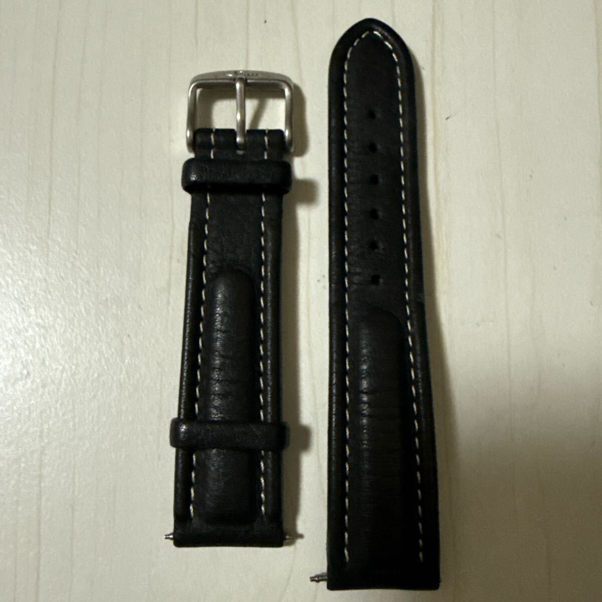 Sinn Euro356 ブラックスティッチ カウレザー ストラップ ジン 腕時計 腕時計ベルト