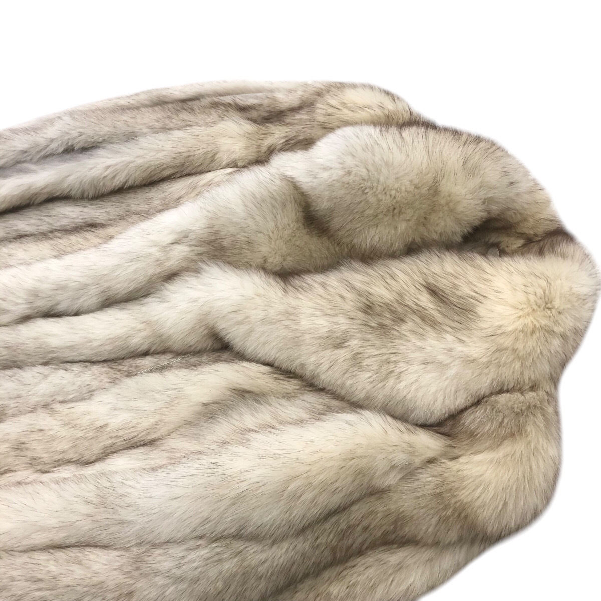 ブルーフォックス 着丈78cm サガフォックス ファーコート 狐 FOX ブルーフォックス 着丈78cm サガフォックス ファーコート 狐 FOX