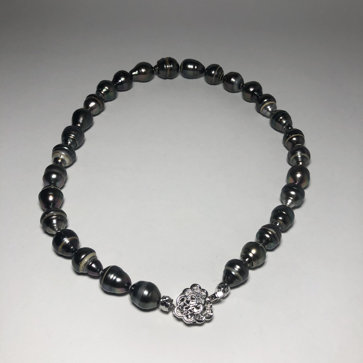 黒蝶真珠】鑑別書付 10.0~16.8 mm 46cm 70.0g バロック 黒蝶真珠】鑑別書付 10.0~16.8 mm 46cm 70.0g バロック