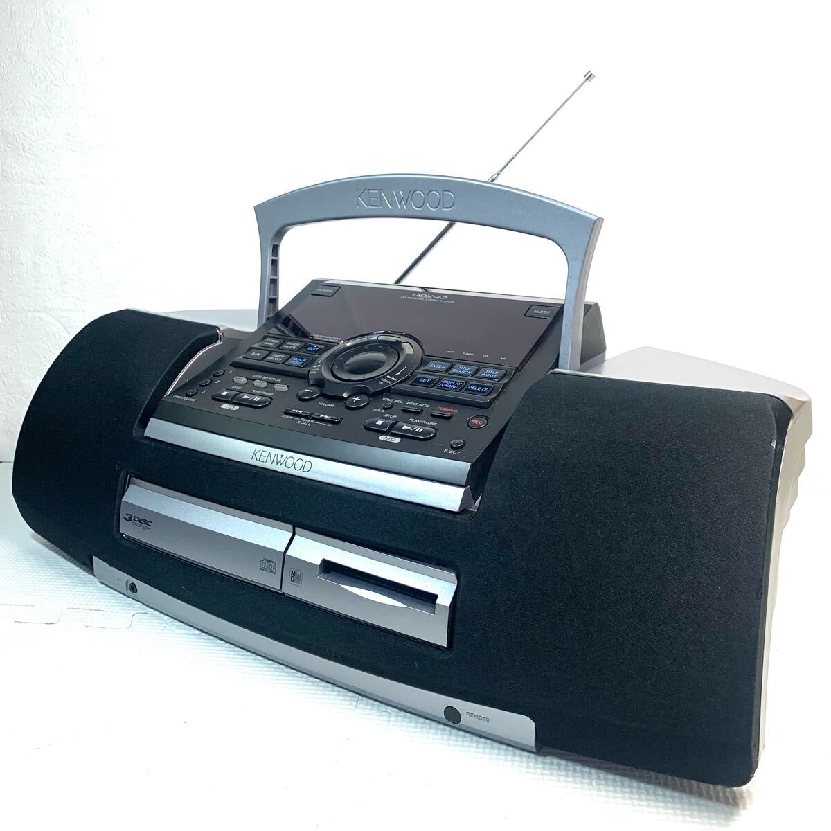 KENWOOD　ケンウッド　MDX-A7　3CD?MDラジカセ　【ジャンク品】