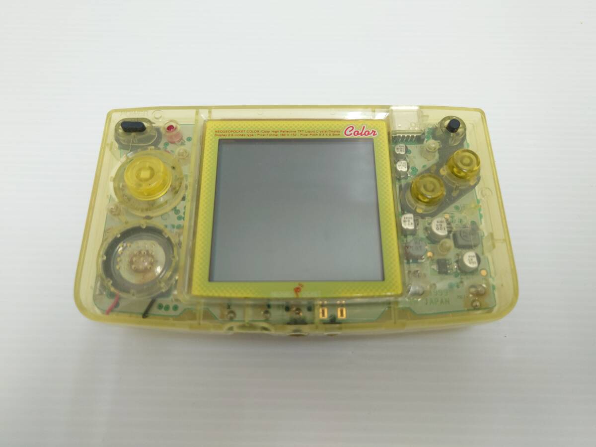 ga19)ジャンク ネオジオポケットカラー 本体のみ クリアイエロー ga19)ジャンク ネオジオポケットカラー 本体のみ クリアイエロー