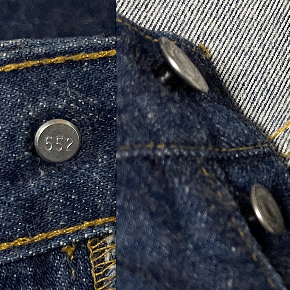 W31 L34 80s 90s ビンテージ USA制リーバイス Levis 501 デニムパンツ ジーンズ 552 ナイロンフット 赤文字 501XX アメリカ制 濃紺ハチマル