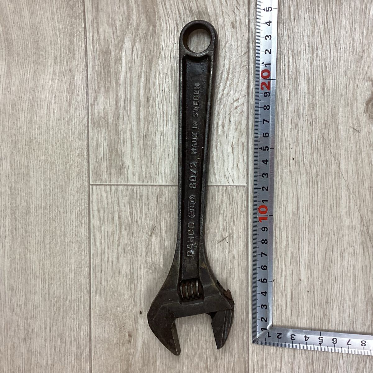 d4257 BAHCO バーコ モンキーレンチ 8072 サビ有 スウェーデン製 d4257 BAHCO バーコ モンキーレンチ 8072 サビ有 スウェーデン製