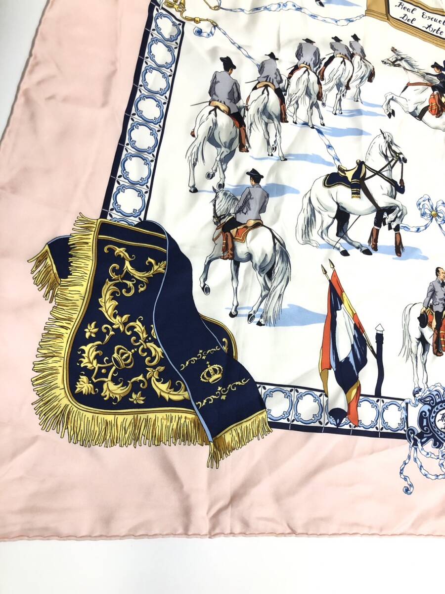 HERMES エルメス カレ90 シルク 馬 騎士 大判スカーフ(スカーフ HERMES エルメス カレ90 シルク 馬 騎士 大判スカーフ(スカーフ