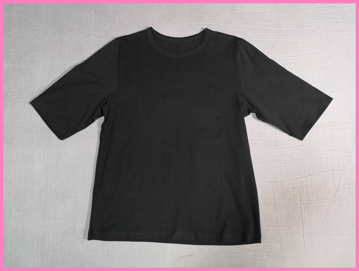 ＴＳＥＴ‐４９０☆夏☆新品☆送料込み☆即決☆ナチュラル系☆綿１００％☆色違い☆２枚セット☆Ｔシャツ☆Ｍサイズ☆黒とこげ茶色