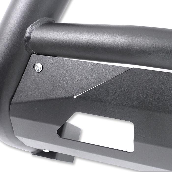 ハイラックス GUN125 パイプ グリル ガード ブラック スキッド プレート 付き 新品 U字型 ブッシュ バー バンパー ガード トヨタ