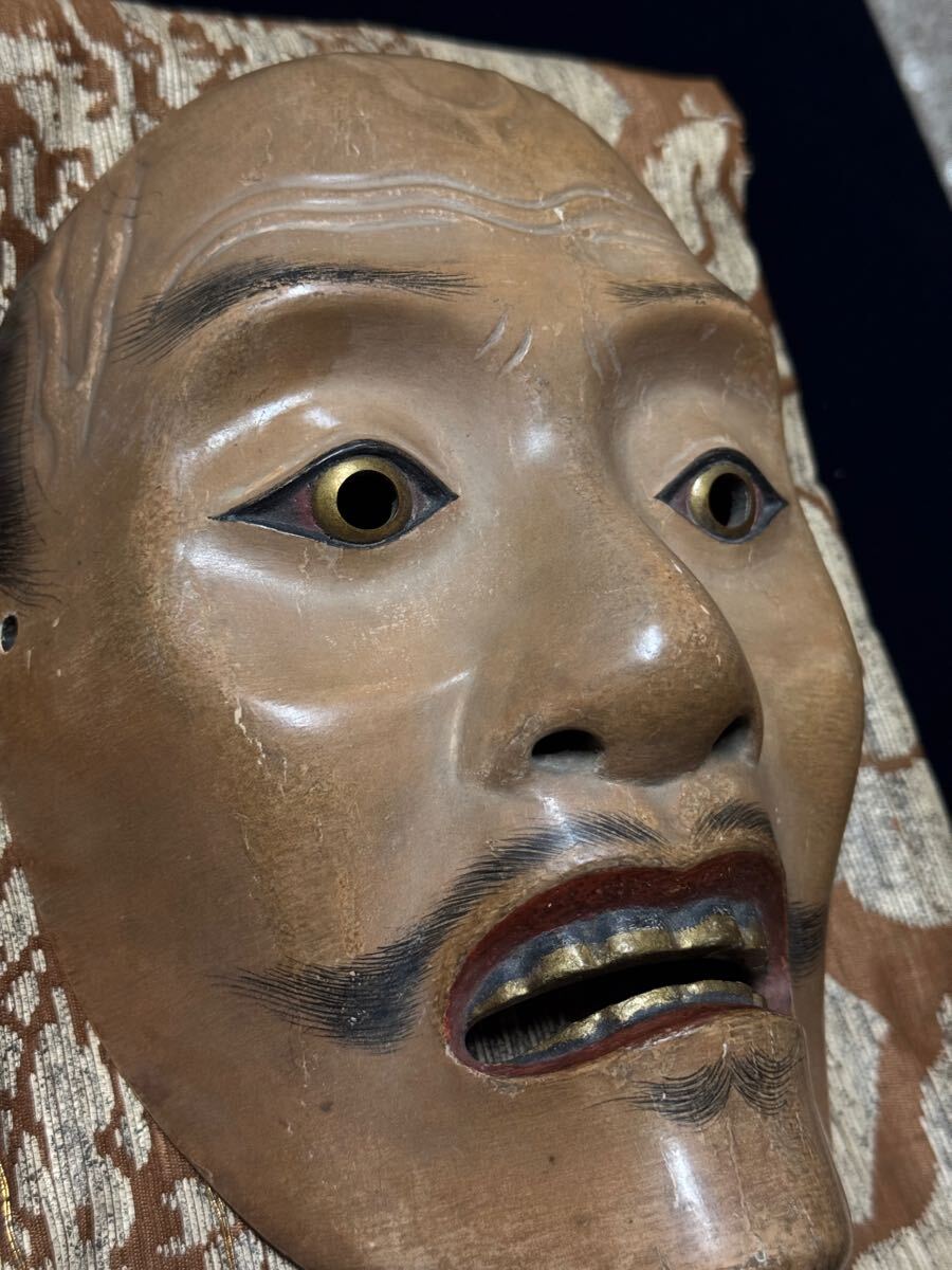 古美術】長澤氏春 所蔵 能面 古面 真角 狂言面 神楽面 木彫 能楽 古美術】長澤氏春 所蔵 能面 古面 真角 狂言面 神楽面 木彫 能楽