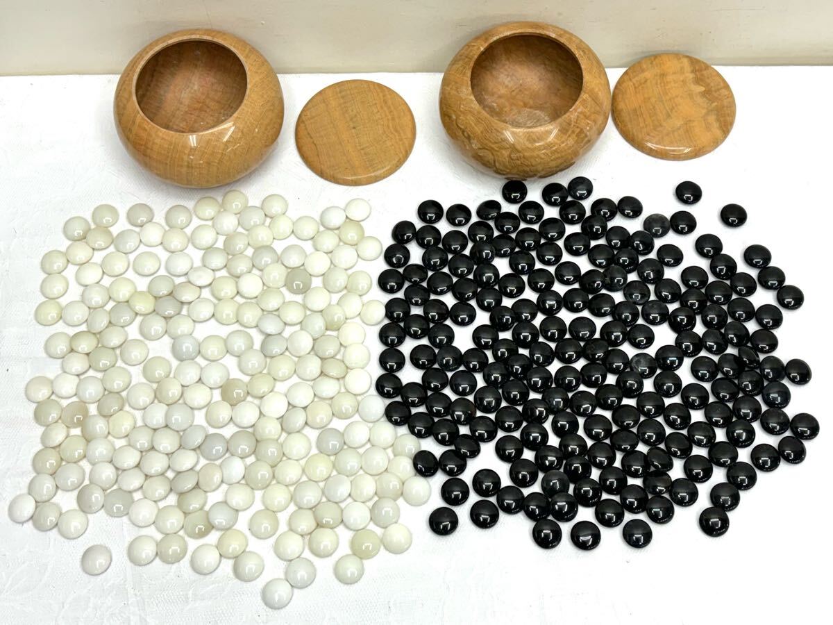 1円〜 瑪瑙 碁石 白181個 厚み約10.5〜11.2mm 黒181個 厚み約 1円〜 瑪瑙 碁石 白181個 厚み約10.5〜11.2mm 黒181個 厚み約