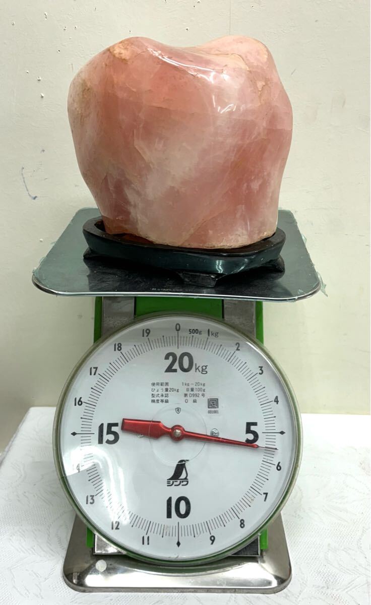 1円〜 ローズクォーツ 紅水晶 総重量約7kg ピンク水晶 鑑賞石 1円〜 ローズクォーツ 紅水晶 総重量約7kg ピンク水晶 鑑賞石