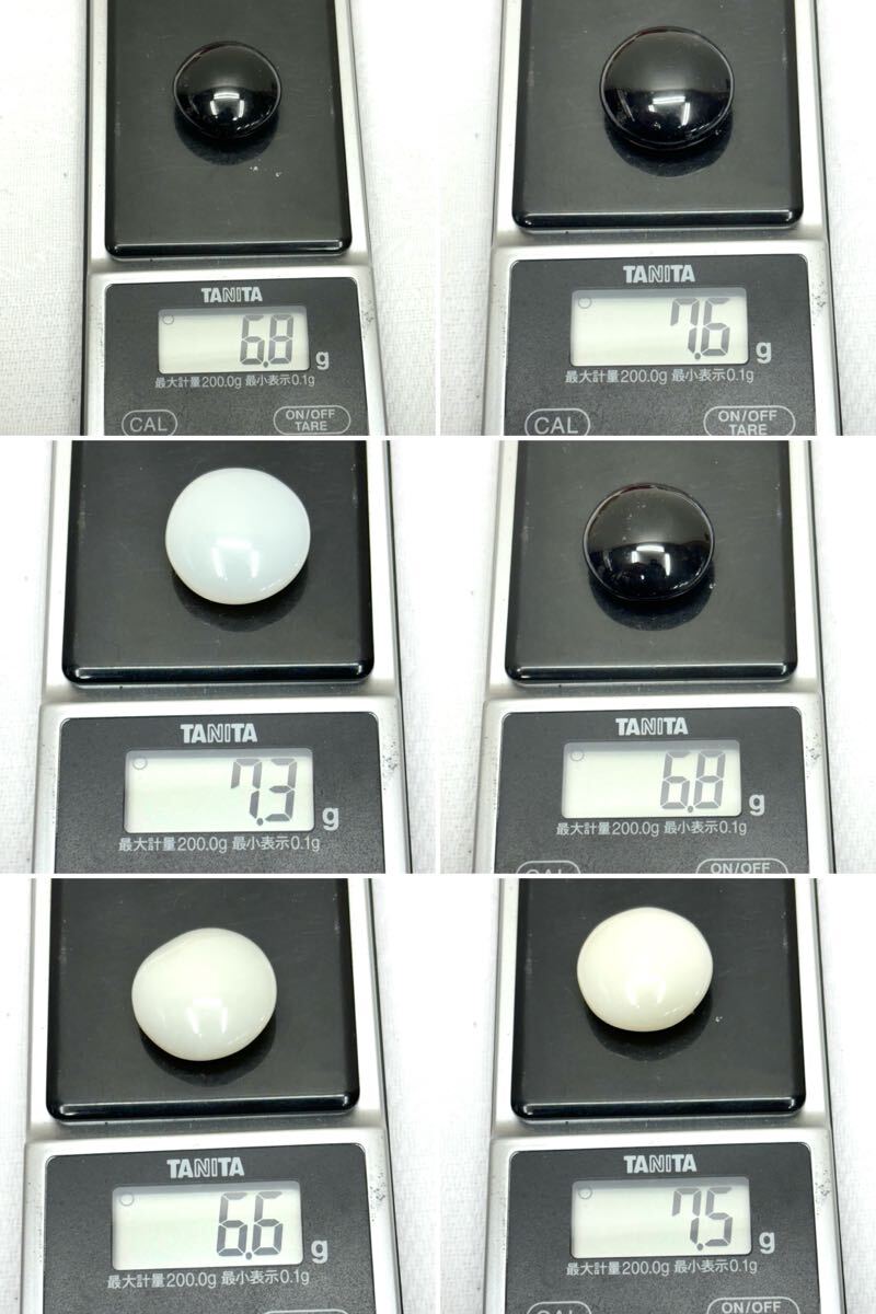 1円〜 瑪瑙 碁石 白181個 厚み約10.5〜11.2mm 黒181個 厚み約 1円〜 瑪瑙 碁石 白181個 厚み約10.5〜11.2mm 黒181個 厚み約