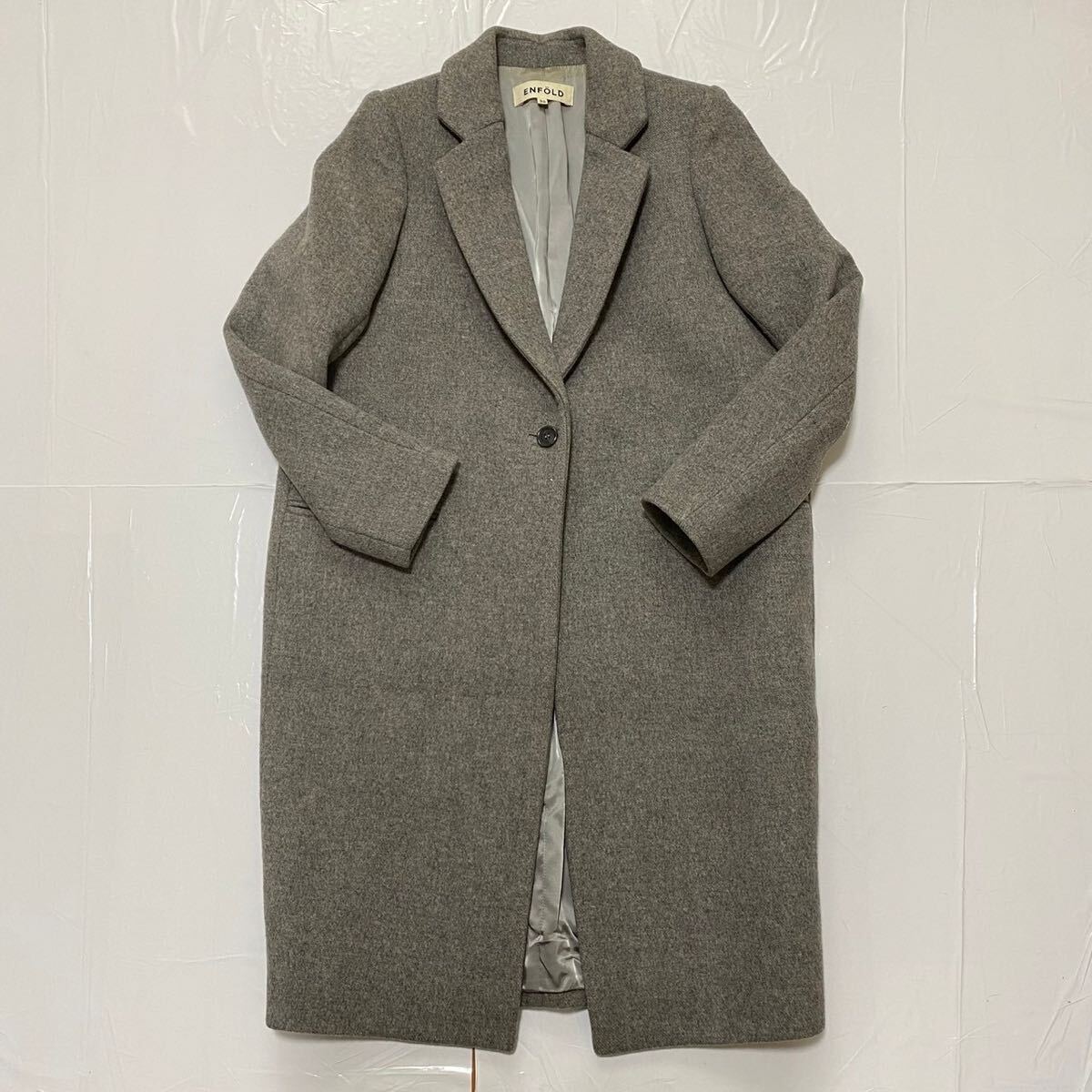 ENFOLD エンフォルド シンプル ロング チェスターコート 36 ENFOLD エンフォルド シンプル ロング チェスターコート 36