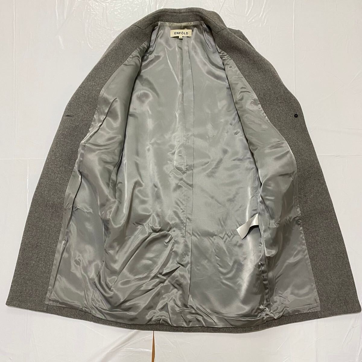 ENFOLD エンフォルド シンプル ロング チェスターコート 36 ENFOLD エンフォルド シンプル ロング チェスターコート 36