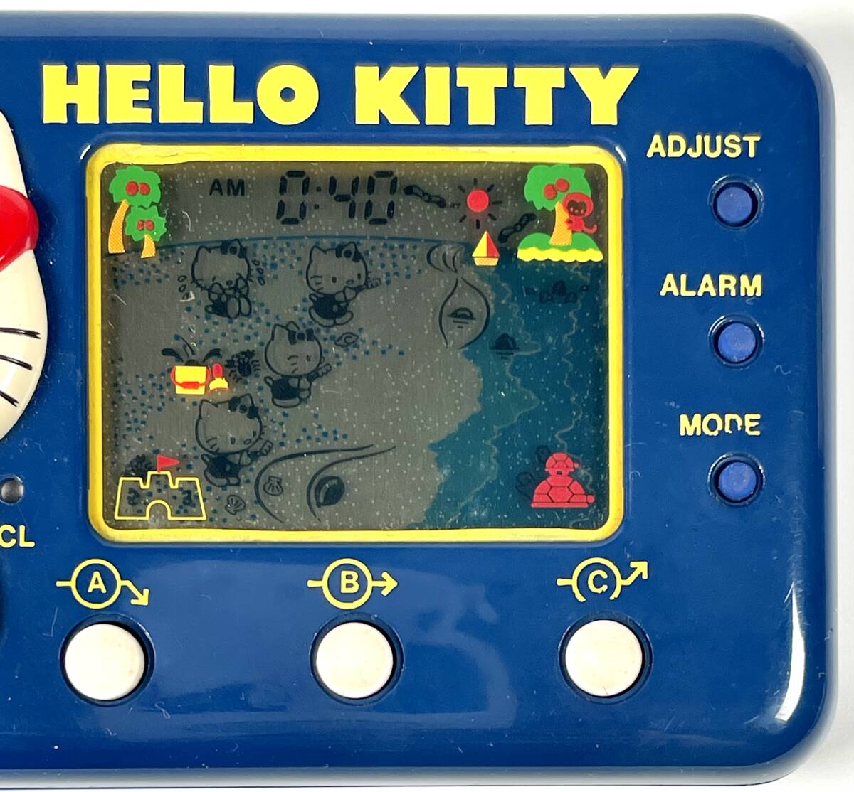 TOMY Hello Kitty [si- боковой Hori te-] жидкокристаллический игра ( Tommy /HELLO KITTY/SEASIDE HOLIDAY/LCD GAME/ вместе с ящиком / Showa Retro /JUNK)
