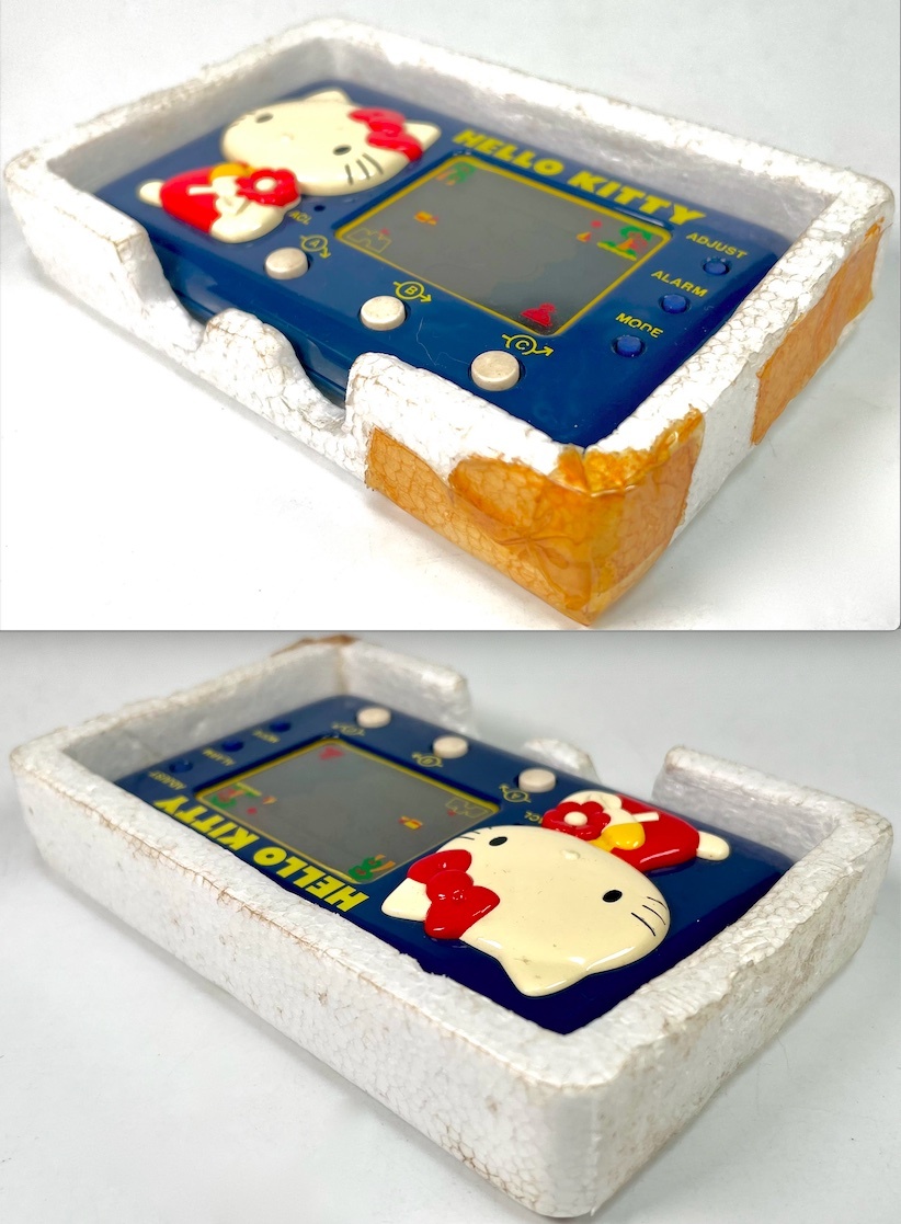 TOMY Hello Kitty [si- боковой Hori te-] жидкокристаллический игра ( Tommy /HELLO KITTY/SEASIDE HOLIDAY/LCD GAME/ вместе с ящиком / Showa Retro /JUNK)