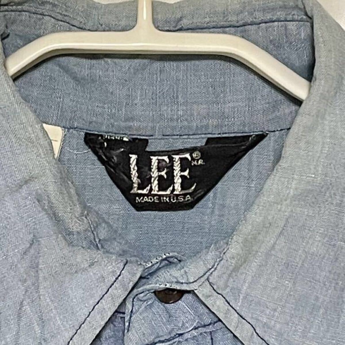 LEE シャンブレー シャツ 古着 vintage 60's 70's 80's 長袖 LEE シャンブレー シャツ 古着 vintage 60's 70's 80's 長袖