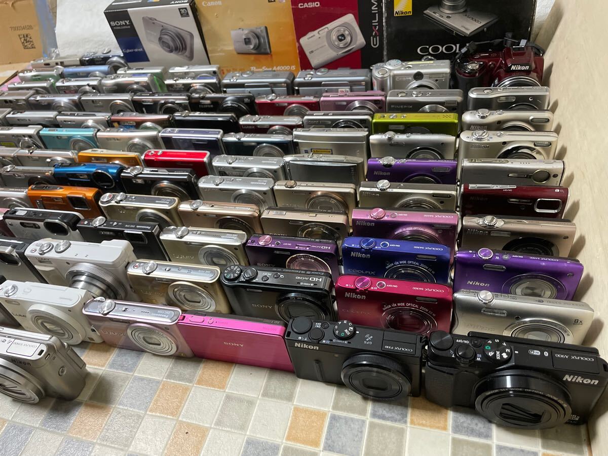 デジタルカメラ 100台 まとめ SONY Canon OLYMPUS CASIO Nikon デジタルカメラ 100台 まとめ SONY Canon OLYMPUS CASIO Nikon