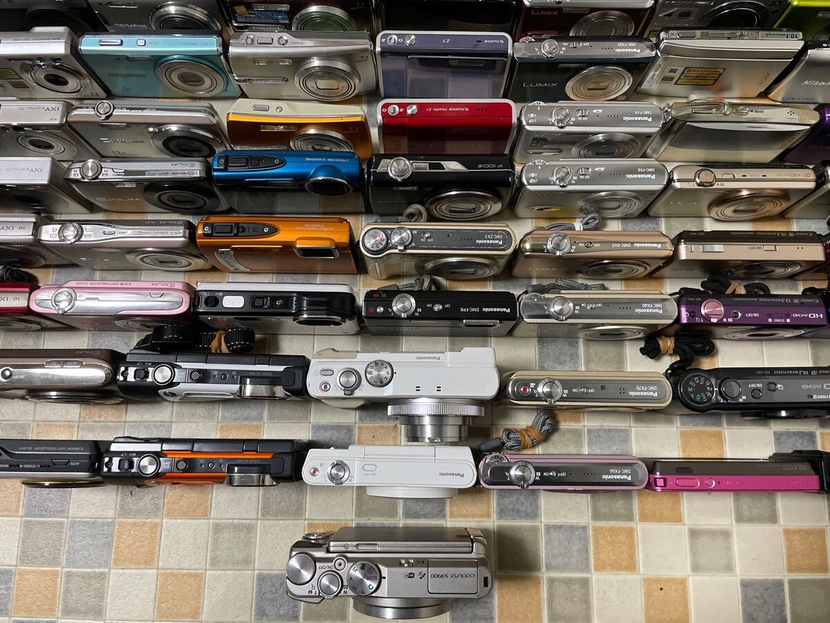 デジタルカメラ 100台 まとめ SONY Canon OLYMPUS CASIO Nikon デジタルカメラ 100台 まとめ SONY Canon OLYMPUS CASIO Nikon
