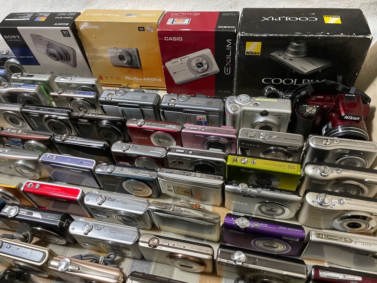 デジタルカメラ 100台 まとめ SONY Canon OLYMPUS CASIO Nikon デジタルカメラ 100台 まとめ SONY Canon OLYMPUS CASIO Nikon