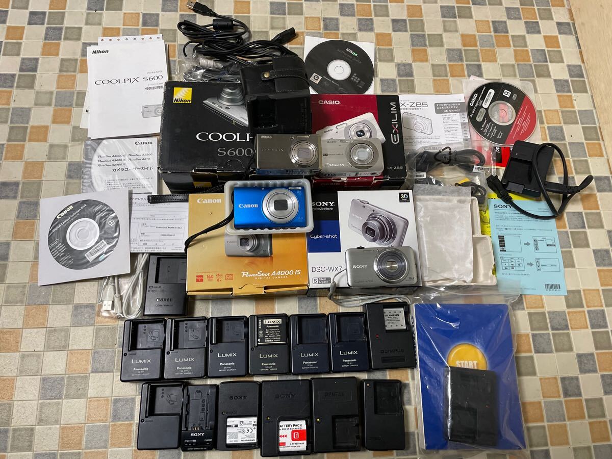 デジタルカメラ 100台 まとめ SONY Canon OLYMPUS CASIO Nikon デジタルカメラ 100台 まとめ SONY Canon OLYMPUS CASIO Nikon