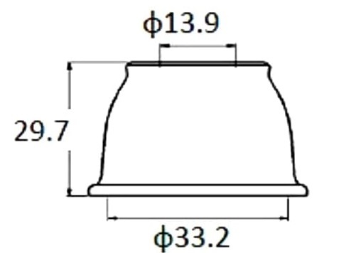 DC-1539 タイロットエンドブーツ 4422A103 ミツビシ【ネコポス/代引き/時間指定NG】_画像2