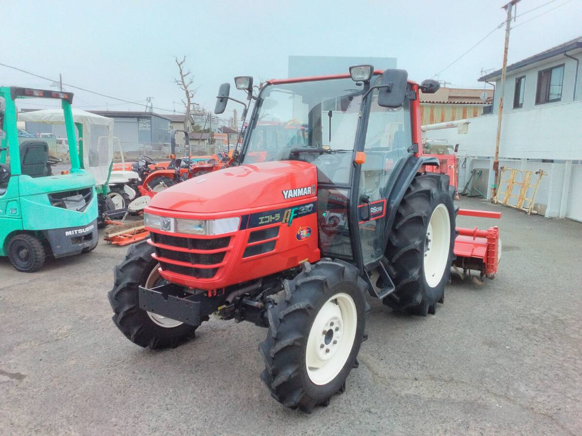  Miyagi Yanmar трактор AF330 1387 час 33 лошадиные силы высокая скорость автоматика горизонтальный кабина кондиционер продажа в магазине наша компания рассылка сельско-хозяйственное оборудование рынок Iwanuma 