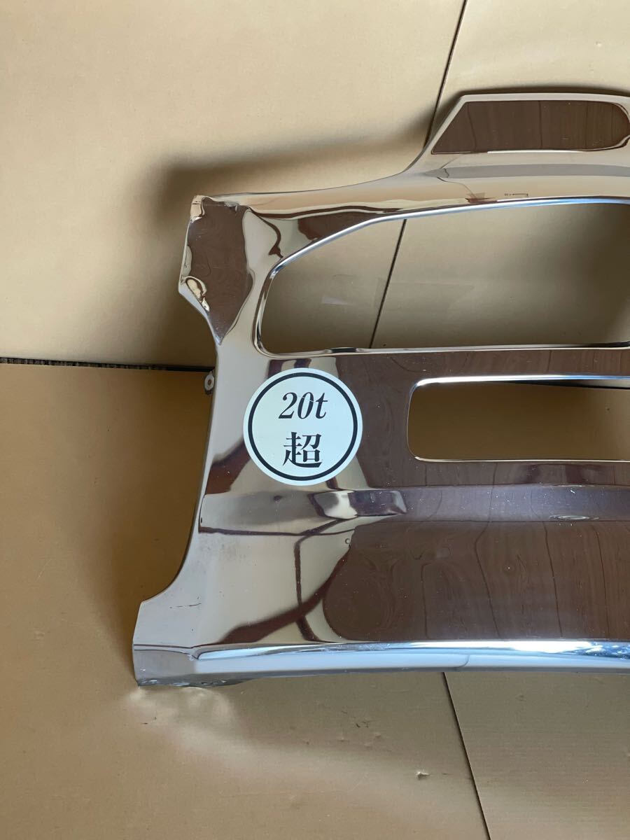 139 日産 UDトラックス クオン メッキ フロントバンパー 左側