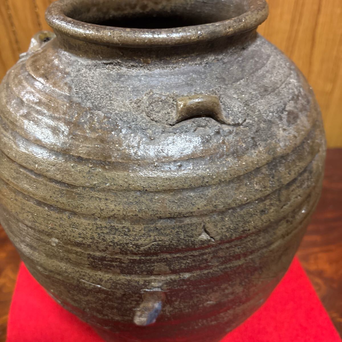 古備前 壺 種壺 室町時代 花入 花瓶 時代物六古窯(花器、壷 古備前 壺 種壺 室町時代 花入 花瓶 時代物六古窯(花器、壷