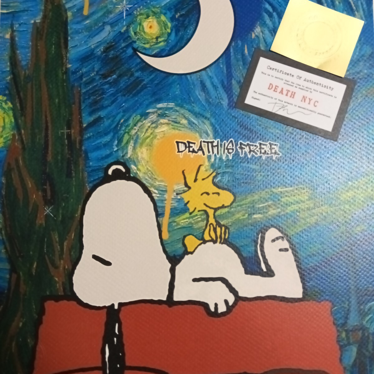 DEATH NYC 世界限定100枚 アートポスター SNOOPY スヌーピー DEATH NYC 世界限定100枚 アートポスター SNOOPY スヌーピー
