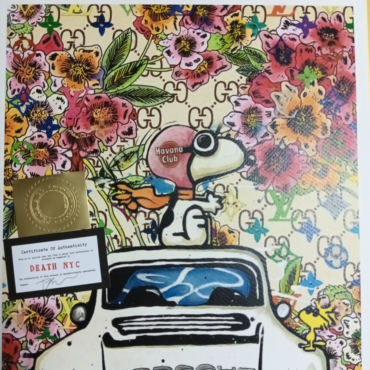 DEATH NYC 世界限定100枚 アートポスター SNOOPY スヌーピー DEATH NYC 世界限定100枚 アートポスター SNOOPY スヌーピー