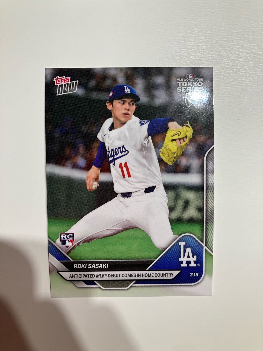2025 Topps Now 佐々木朗希 Roki Sasaki ドジャース RC Tokyo 2025 Topps Now 佐々木朗希 Roki Sasaki ドジャース RC Tokyo