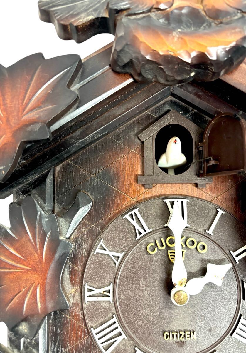 ジャンク品】シチズン CITIZEN CUCKOO 鳩時計 掛け時計 からくり ジャンク品】シチズン CITIZEN CUCKOO 鳩時計 掛け時計 からくり